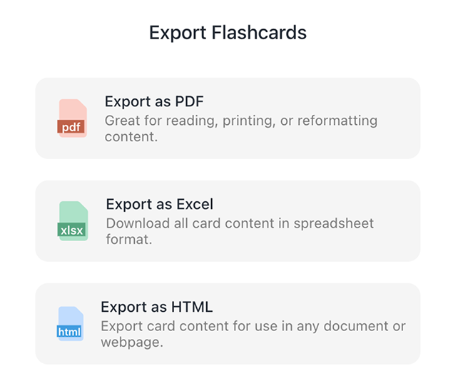 Printable Flashcards Maker